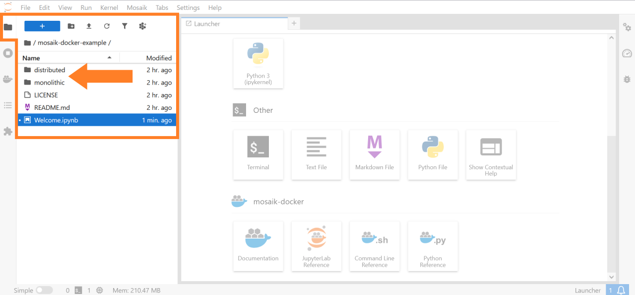 Select the simulation setups via the file browser.
